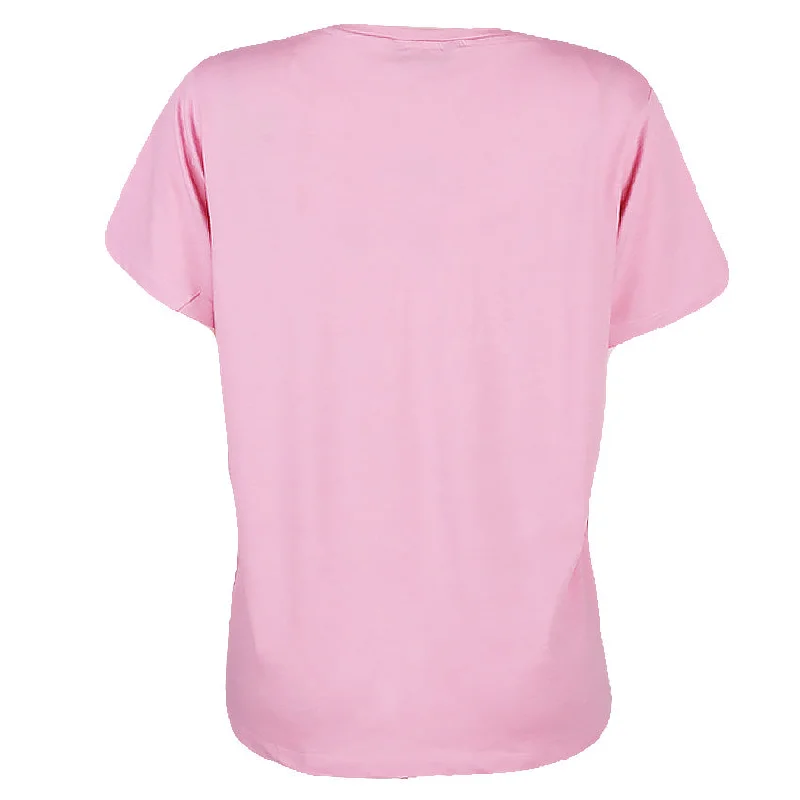 REDTAG Pale Pink Casual T-Shirt