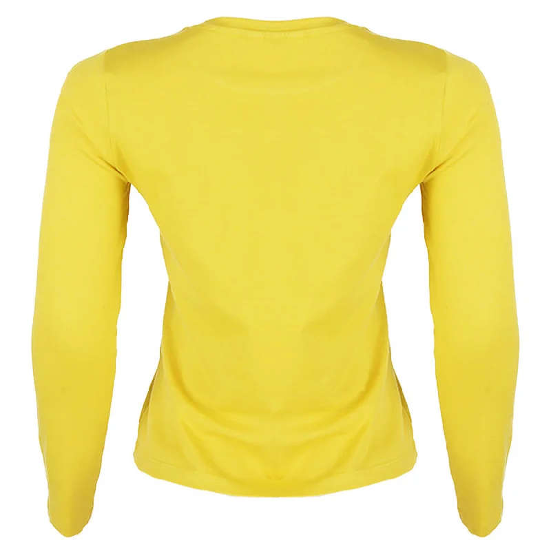 REDTAG Women's Yellow Casual T-Shirts