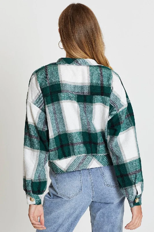 Check Shirt Top Long Sleeve