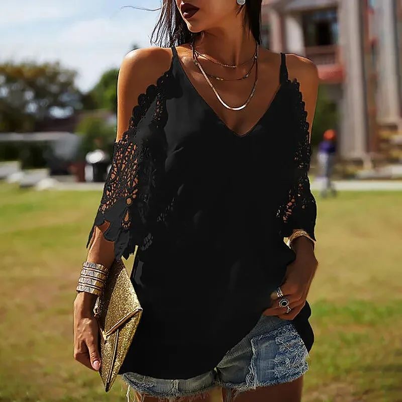 Elegant Oversized V-Neck Blouse