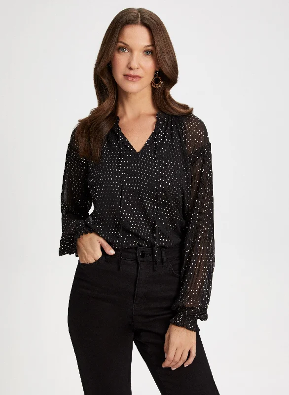 Laura / Black Pattern / L