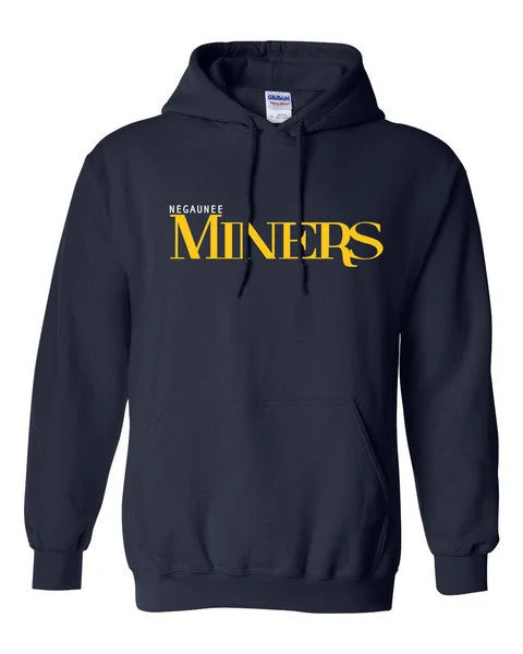 Adult Negaunee Miners Navy Hoodie