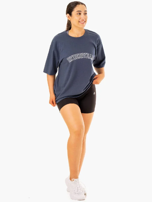 Oversized T-Shirt - Washed Blue