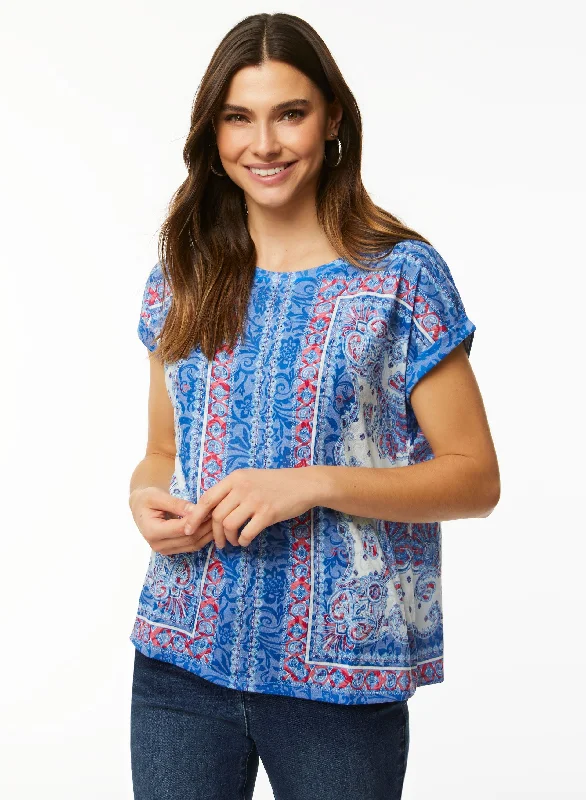 Paisley Print Tee