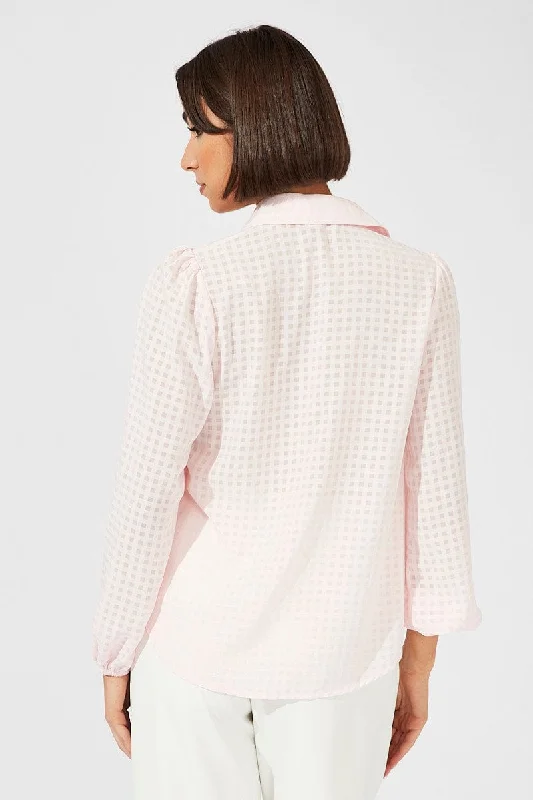 Pink Shirt Long Sleeve Texture