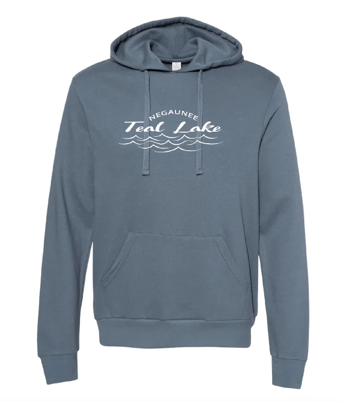 Teal Lake French Terry Hooded Pullover