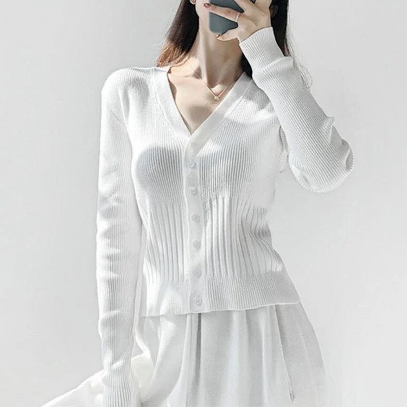 Buttoned Long Sleeve Sweater