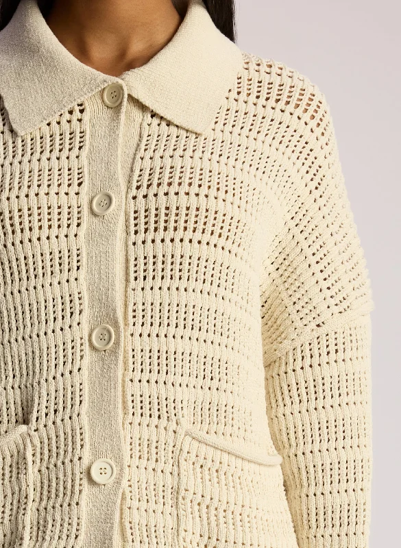 Kingsley Crochet Knit Cardigan