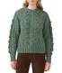 Larsa Long Sleeves Crew Neck Sweater Dark Green