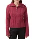 Sorella Long Sleeves 1/4 Zip Sweater Dark Red