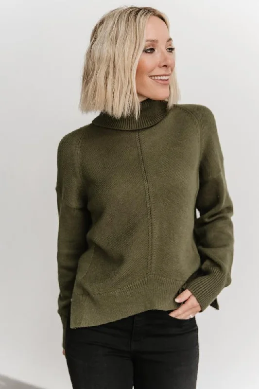 Collins Knit Sweater | Olive