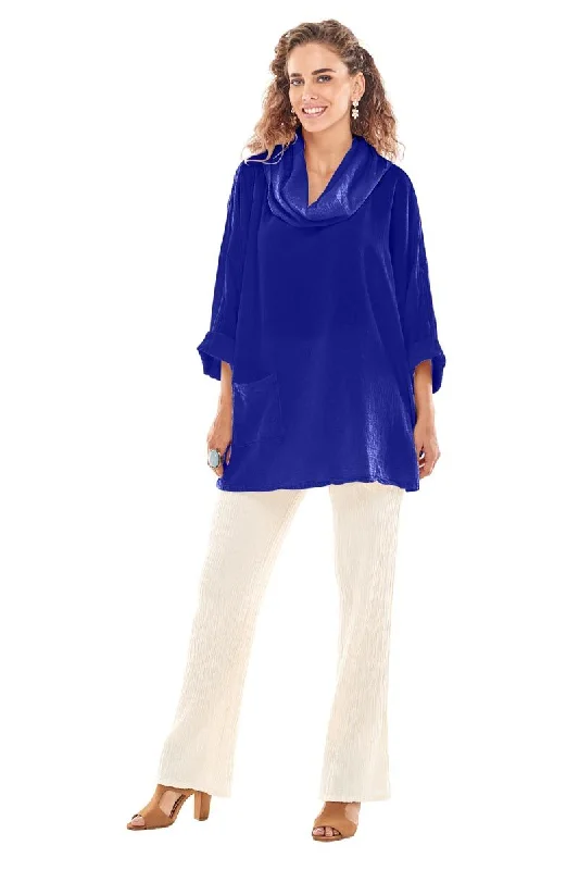 Oh My Gauze The TORTUS Top-Cobalt