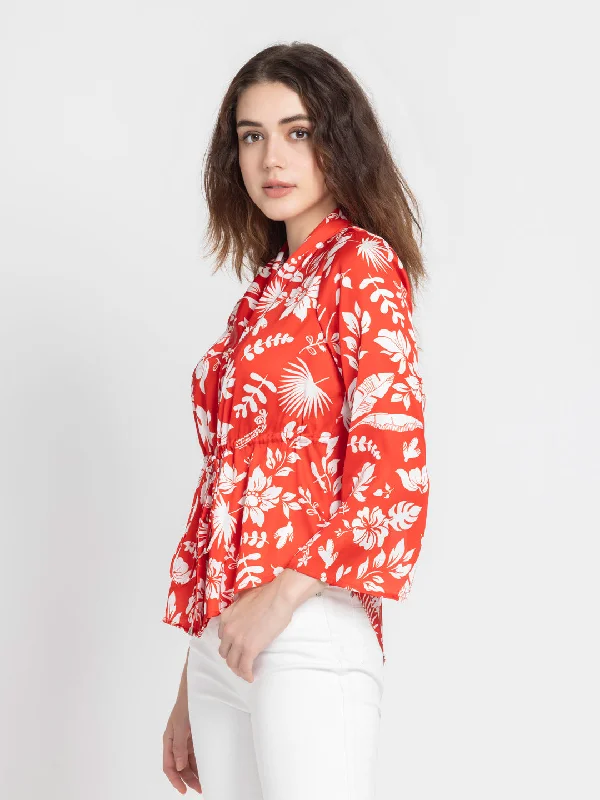 Noreen Cinched Shirt Jacket