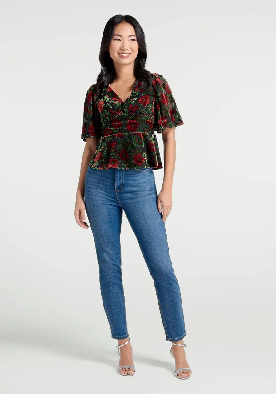 Happy Holly-Days Peplum Top