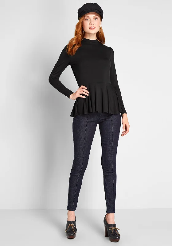 In the Knit of Time Peplum Top