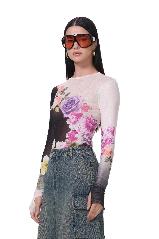 Kaylee Top - Colorblock Floral