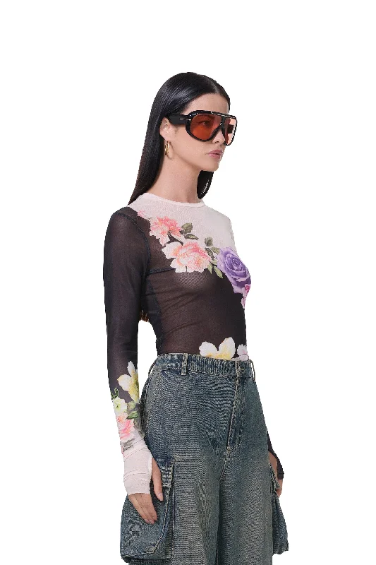 Kaylee Top - Colorblock Floral