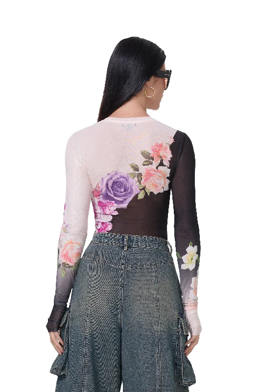 Kaylee Top - Colorblock Floral