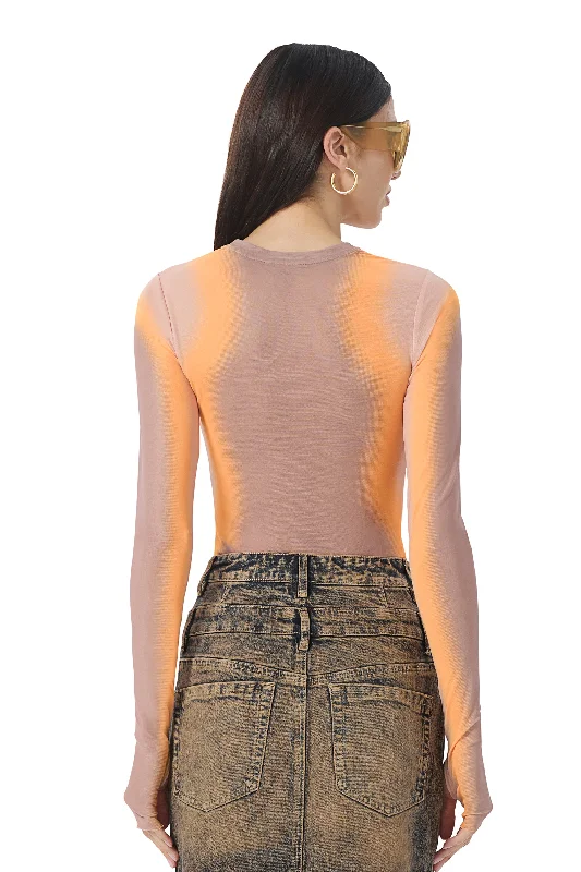 Kaylee Top - Orange Linear