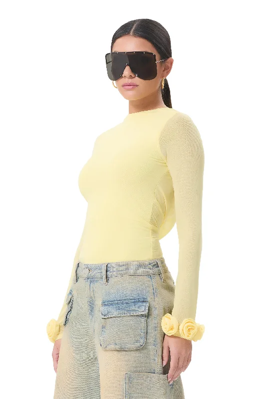 Lavi Rosette Top - Buttercup