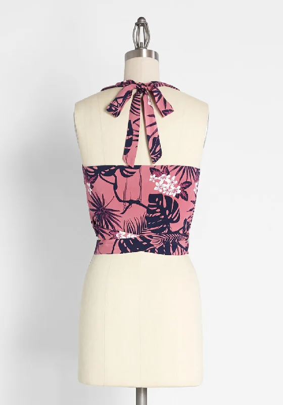 ModCloth x Collectif Tropicana Trippin' Halter Top