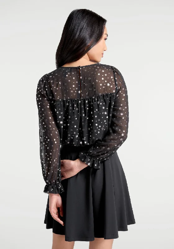 Star Showers Smock Top