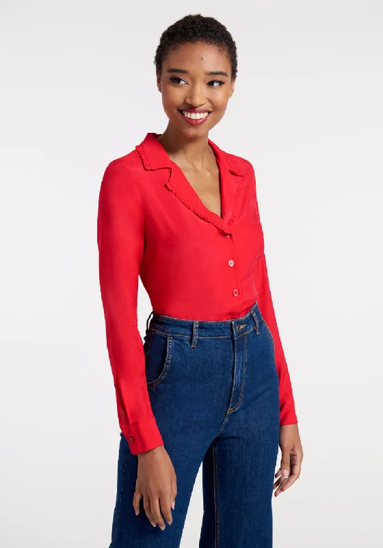 Starlet Power Button-Down Top