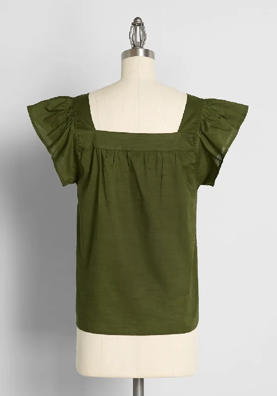 Sweetness Everlasting Flutter Sleeve Top