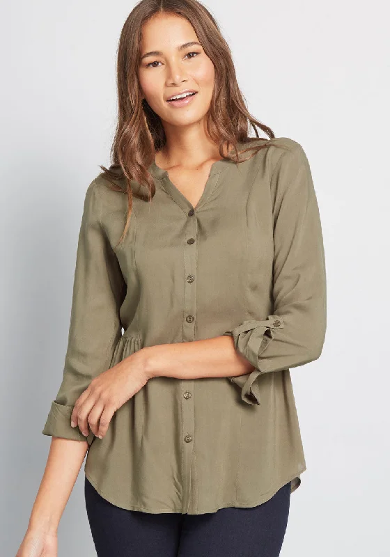 Trusty Travel Button-Up Top