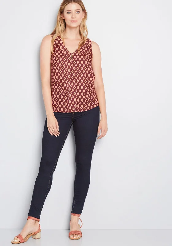 Unrivaled Enjoyment Sleeveless Top