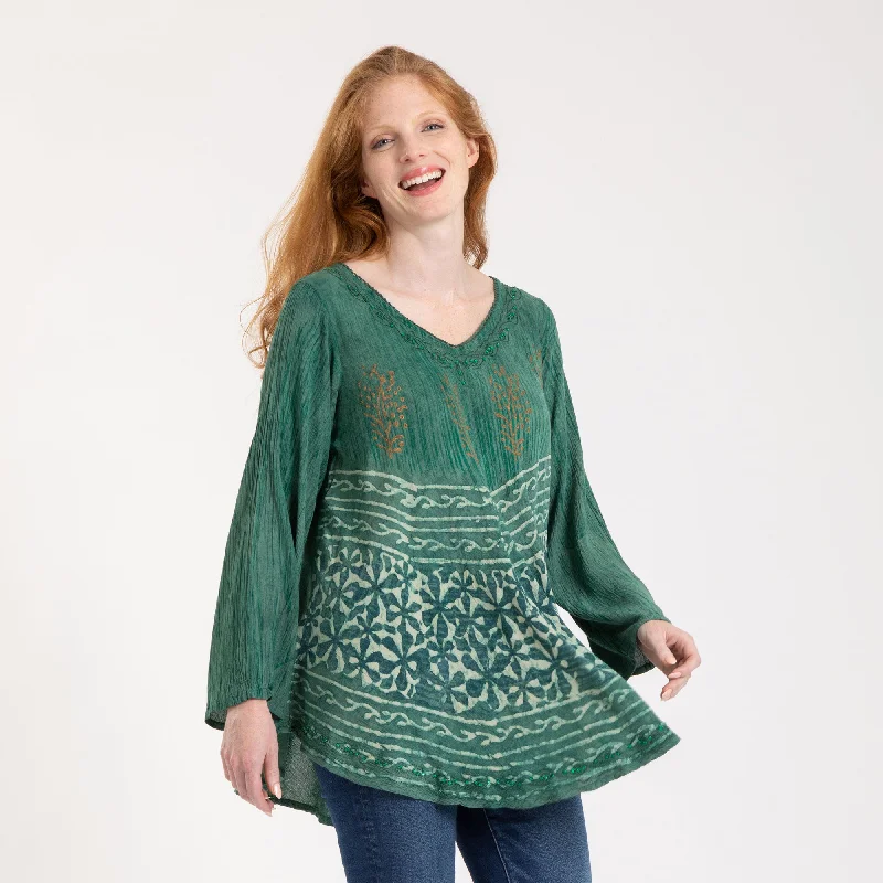 Long Sleeve Top - Forest Green / S/M