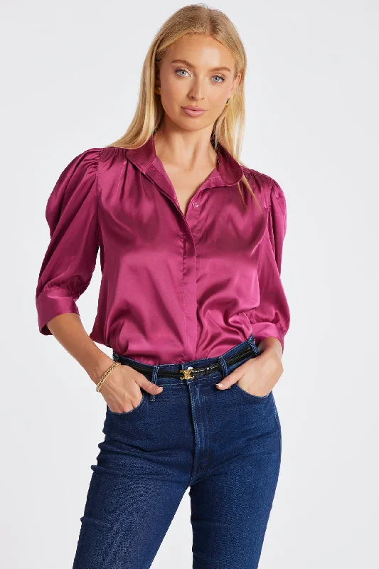 Cate Ruched Sleeve Top