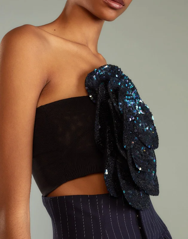 Sequin Flower Bandeau