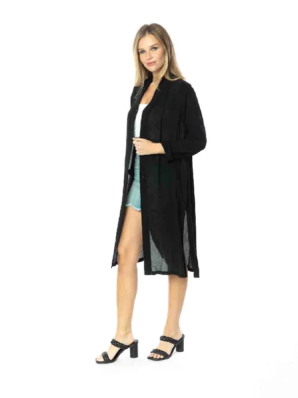 Tianello Sueded CUPRO™   Long ""SELENA""  Duster Jacket