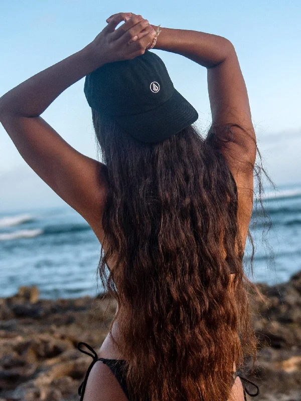 Circle Stone Dad Hat - Black