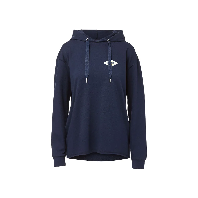 Nautical Summer Aviva Boxy Hood - Navy