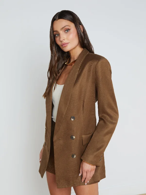 Jayda Linen-Blend Blazer