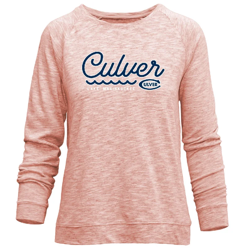 Lakeside Womens Long Sleeve Crew-Peach Blossom