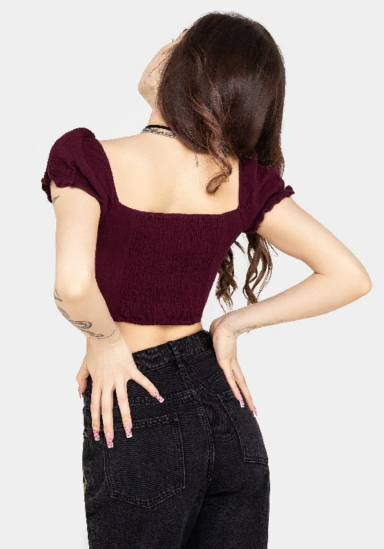 Psyche Textured Crop Top