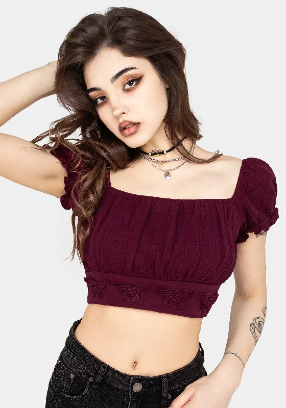 Psyche Textured Crop Top