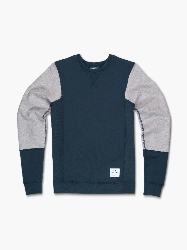 2-Tone Fitted Crewneck